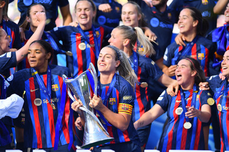 EINDHOVEN, NETHERLANDS - 3 June, 2023: Alexia Putellas. The final football match of UEFA Women's Champions League FC Barcelona Femeni - VfL Wolfsburg Women at Philips Arenaのeditorial素材