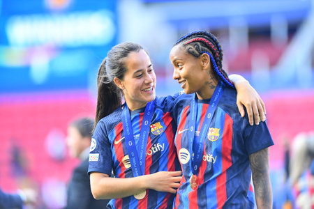 EINDHOVEN, NETHERLANDS - 3 June, 2023: Geyse Ferreira. The final football match of UEFA Women's Champions League FC Barcelona Femeni - VfL Wolfsburg Women at Philips Arenaのeditorial素材