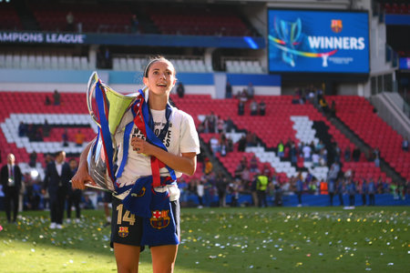 EINDHOVEN, NETHERLANDS - 3 June, 2023: Aitana Bonmati. The final football match of UEFA Women's Champions League FC Barcelona Femeni - VfL Wolfsburg Women at Philips Arenaのeditorial素材