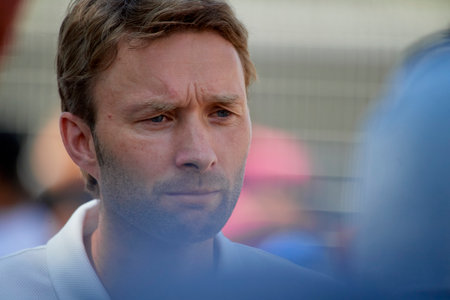 LEVERKUSEN, GERMANY - 11.07.23: Simon Rolfes. Pre season practice FC Bayer 04 Leverkusen at BayArenaのeditorial素材