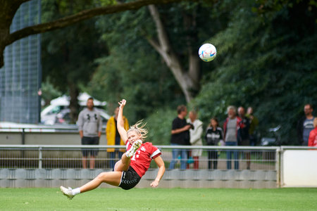 COLOGNE, GERMANY - August 2, 2023: Practice of 1.FC Koeln Women