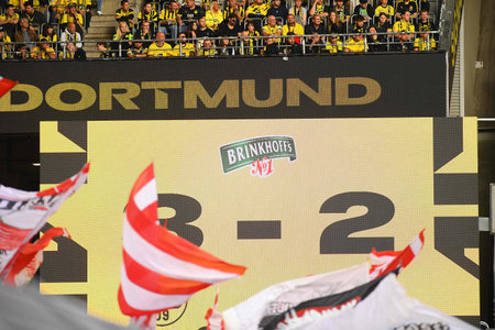 GERMANY, DORTMUND - 07.10.23: The match of Bundesliga Borussia Dortmund vs 1. FC Union Berlin at Signal Iduna Park at Signal Iduna Parkのeditorial素材