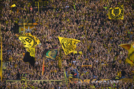 GERMANY, DORTMUND - 07.10.23: The match of Bundesliga Borussia Dortmund vs 1. FC Union Berlin at Signal Iduna Park at Signal Iduna Parkのeditorial素材