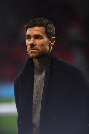 LEVERKUSEN, GERMANY - 17 DECEMBER, 2023: Xabi Alonso, The Bundesliga match FC Bayer 04 Leverkusen vs Eintracht Frankfurt at BayArenaのeditorial素材