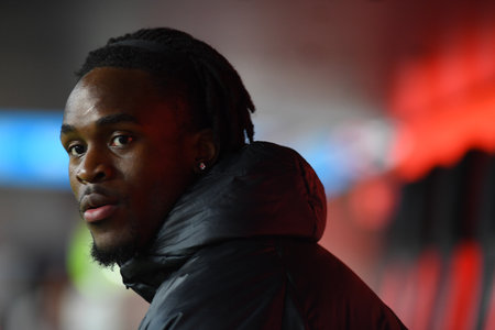 LEVERKUSEN, GERMANY - 17 DECEMBER, 2023: Noel Futkeu, The Bundesliga match FC Bayer 04 Leverkusen vs Eintracht Frankfurt at BayArenaのeditorial素材