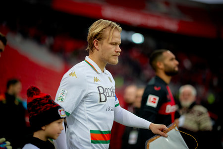 LEVERKUSEN, GERMANY - 7 JANUARY, 2024: Joel Pohjanpalo, The friendly match FC Bayer 04 Leverkusen vs Venezia FC at BayArenaのeditorial素材