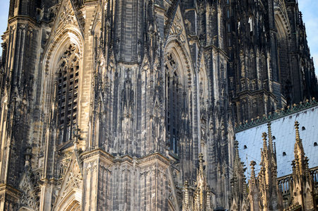 COLOGNE, GERMANY - 5 FEBRUARY, 2024: Cologne Cathedral Facadeのeditorial素材