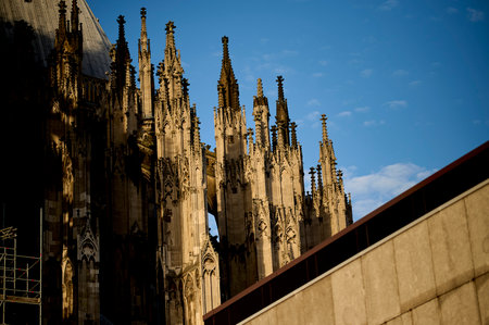 COLOGNE, GERMANY - 5 FEBRUARY, 2024: Cologne Cathedral Facadeのeditorial素材