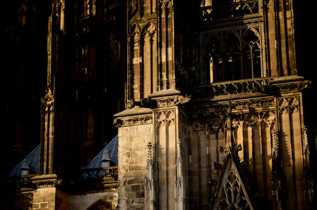 COLOGNE, GERMANY - 5 FEBRUARY, 2024: Cologne Cathedral Facadeのeditorial素材