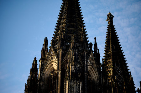 COLOGNE, GERMANY - 5 FEBRUARY, 2024: Cologne Cathedral Facadeのeditorial素材