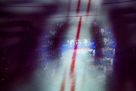 PRAGUE, CZECH REPUBLIC - MAY 20, 2024: The game of IIHF 2024 Ice Hockey World Championship Finland - Denmark at O2 Arenaのeditorial素材