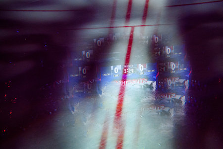 PRAGUE, CZECH REPUBLIC - MAY 20, 2024: The game of IIHF 2024 Ice Hockey World Championship Finland - Denmark at O2 Arenaのeditorial素材