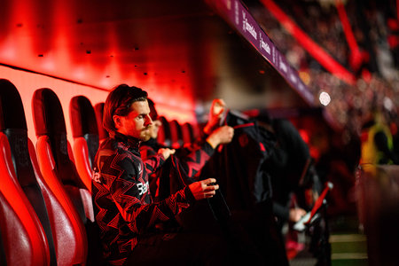 LEVERKUSEN, GERMANY - 15 FEBRUARY, 2025: Jonas Hofmann, The Bundesliga match FC Bayer 04 Leverkusen...