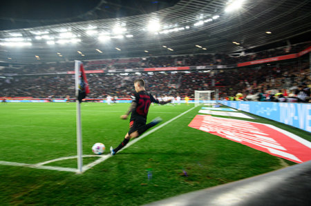 LEVERKUSEN, GERMANY - 17 DECEMBER, 2023: Alex Grimaldo, The Bundesliga match FC Bayer 04 Leverkusen...