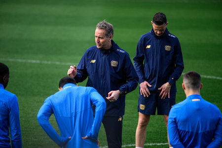 LEVERKUSEN, GERMANY - 10 MARCH, 2026: Kasper Hjulmand - Practice. The match of UEFA Champions League...