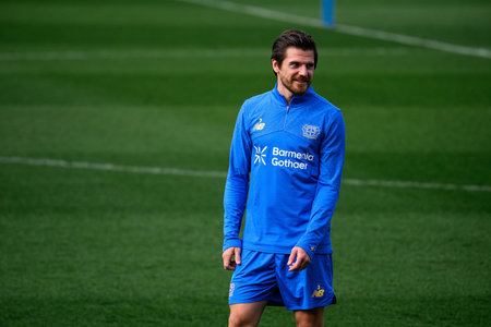 LEVERKUSEN, GERMANY - MARCH 10, 2026: Jonas Hofmann - Practice. The match of UEFA Champions League Bayer Leverkusen vs Arsenal London at BayArena.のeditorial素材