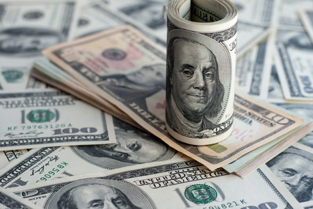 Dollar bank note money background
