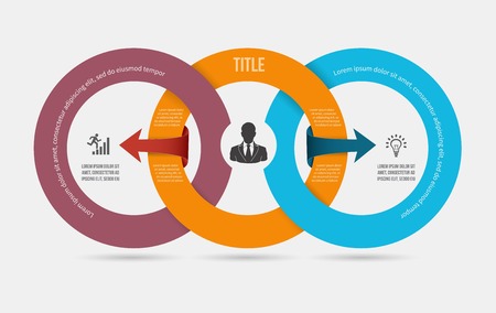 Vector hourglass infographic template. Design business concept for presentation, graph and diagram. Options, parts, steps or processes.のイラスト素材