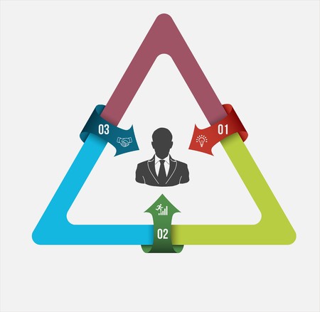 Infographic Template. Data Visualization. Can be used for workflow layout, number of options, steps, diagram, graph, presentation, round chart and web designの写真素材