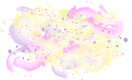 Watercolor Colorful background. Wallpaper. Art brush and spotのイラスト素材