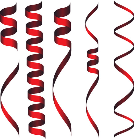 colorful confetti on white background isolate objectsのイラスト素材