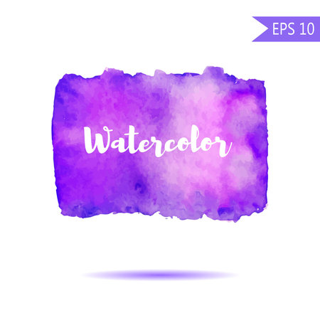 Watercolor-style vector spot illustration. Colorful element for design or print . Rainbow background for text or word on white. Grouped and isolatedのイラスト素材