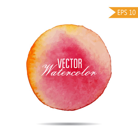 Watercolor-style vector spot illustration. Colorful element for design or print . Rainbow background for text or word on white. Grouped and isolatedのイラスト素材