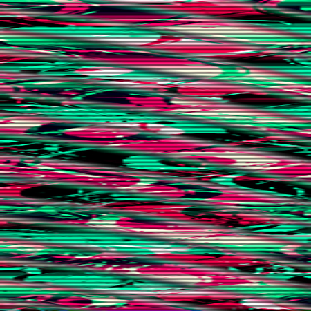 Glitch psychedelic background. TV screen error. Digital pixel noise abstract design. Photo glitch. Television signal fail. Data decay. Technical problem grunge wallpaper. Colorful noiseの写真素材