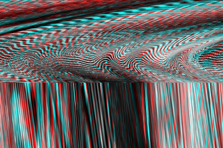 Glitch Space background. Old TV screen error. Digital pixel noise abstract design. Photo glitch. Television signal fail. Technical problem grunge wallpaper. Colorful noiseの写真素材