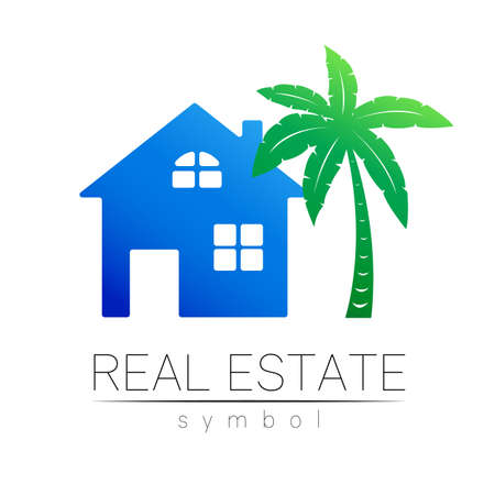 Real Estate Logo Design in Vector for real estateproperty industry House Symbol for Brand Identity Business Companyのイラスト素材
