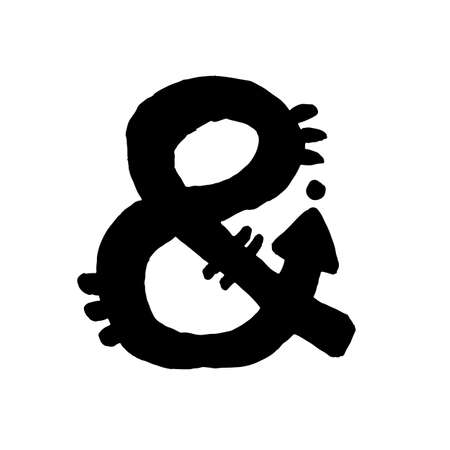 African Culture Vector Alphabet Black Color Isolated on Whute Background. Antique Africa Font with Afro Letters. Vintage Cool Typefaceのイラスト素材