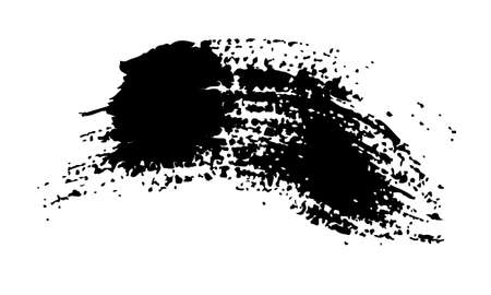 Quote Vector Abstract Grunge Brush Hand Drawn Texture in Black Color Sketch Simple Pattern isolated on White Background Grange Doodle Shapeのイラスト素材