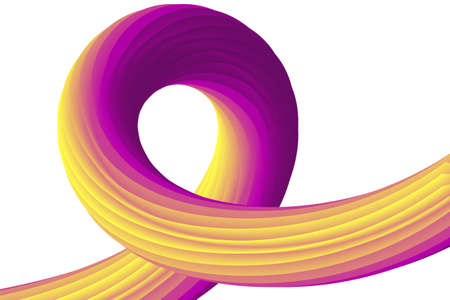 Vector 3D Abstract Fluid Liquid Curve Futuristic Background. Banner Creative Graphic Design. Dynamic Elements in Vibrant Modern Colors.のイラスト素材