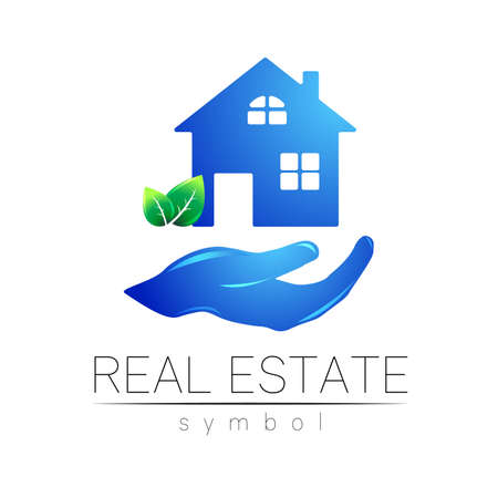 Real Estate Logo Vector Design with Branding Elements for Rent House and Logo Brand Identity . Company Sign Btanding Elements with House and Buildingのイラスト素材