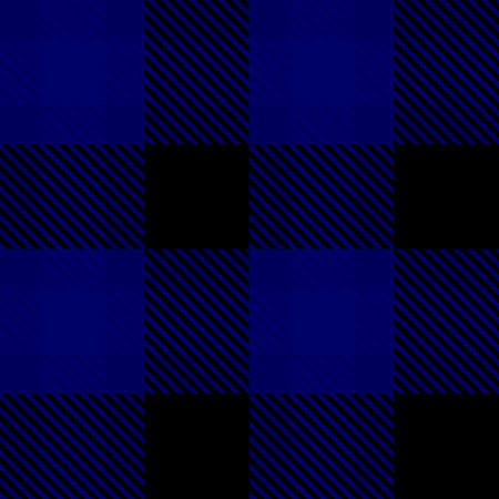 Vector Plaid Blue Color Check Seamless Pattern in Geometric Abstract Style Can be used for Teen Fashion Fabric Design, Textile Classic Dress, Picnic Blanket, Retro Print Shirt and Background Textureのイラスト素材