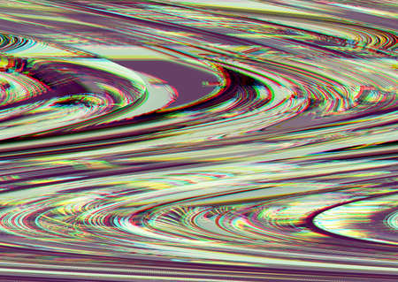 Glitch psychedelic background Old TV screen error Digital pixel noise abstract design Photo glitch Television signal fail Technical problem grunge wallpaper Colorful noiseの写真素材