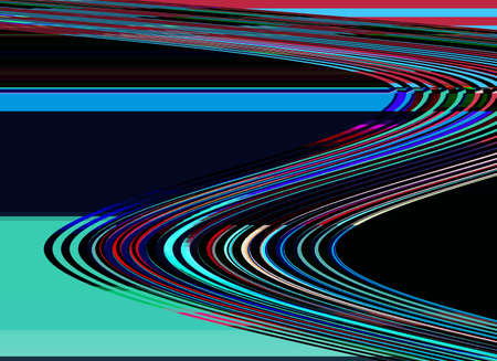 Glitch background TV Computer screen error Retro Grunge Photo Digital pixel noise abstract design. Photo glitch. Television signal fail. Data decay Colorful noiseの写真素材