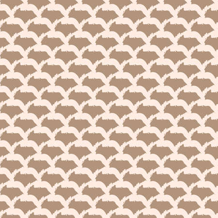 Nude Color Scale Vector Seamless Pattern Pastel Background. Brown and Beige Scaly Minimal Trendy Colors. Brush Hand Painted elements of Designのイラスト素材