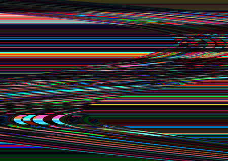 Glitch psychedelic background Old TV screen error Digital pixel noise abstract design Photo glitch Television signal fail. Technical problem grunge wallpaper. Colorful noiseの写真素材