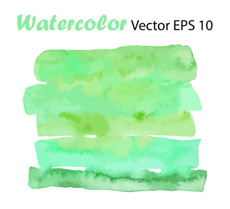 Vector ECO Abstract Watercolor Background for Quote. Watercolour Colorful Ecology Gradient isolated on white. Can be used for Element, Design and Emblem. Green Nature Colorのイラスト素材