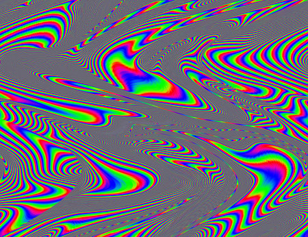 Psychedelic Rainbow Background LSD Colorful Wallpaper. Abstract Hypnotic Illusion. Hippie Retro Textureの写真素材