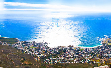 panorama of the coast of Cape Town, South Africa. more photos from this series in my portfolio!の写真素材