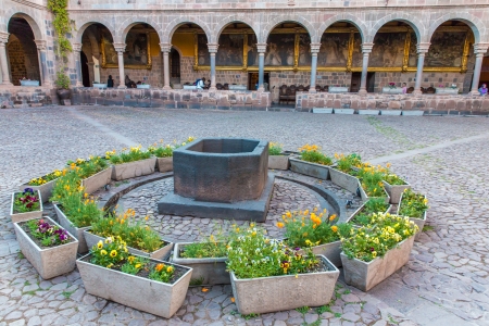 Church of Santo Domingo, Coricancha,Cusco, Peru,South America  Build on ruins of  Incan Temple of the Sun The  Santo Domingo のeditorial素材