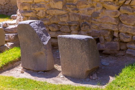 Peru, Ollantaytambo-Inca ruins of Sacred Valley in Andes mountains,South America. It was royal estate of Emperor who conquered during Inca Empire.の写真素材