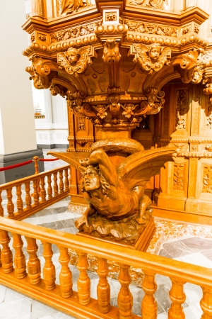 Altar and icons in old church in Arequipa, Peru, South America. Arequipa's Plaza de Armas is one of the most beautiful in Peru.のeditorial素材