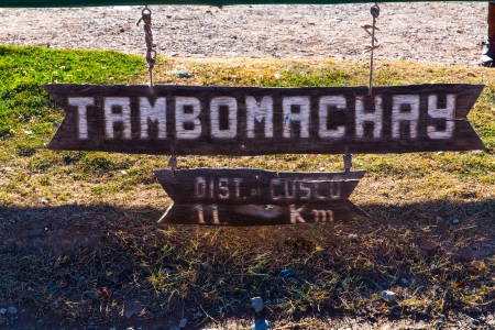 Tambomachay -archaeological site in Peru, near Cuzco. Devoted to cult of water, here he loved to rest  great Inca.の写真素材