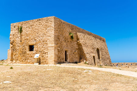Ruins of old town in Rethymno, Crete, Greece. It largest castle in central Europe