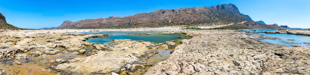 Gramvousa island near Crete, Greece  Balos beach  Magical turquoise waters, lagoons, beaches of pure...