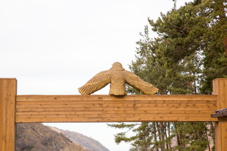 Ski resort Forest Tale near town of Almaty, Kazakhstanの写真素材
