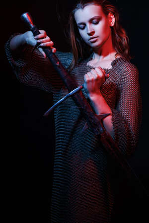 girl knightの写真素材